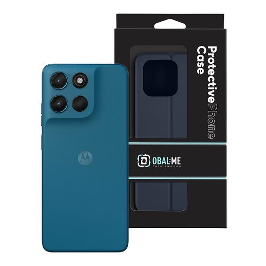 OBAL:ME SmoothTouch Hoesje voor Motorola G57 Power - met Kaarthouder & Standaard - Donkerblauw