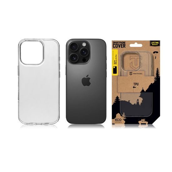 Taktyczne etui TPU do iPhone 16 Pro, przezroczyste