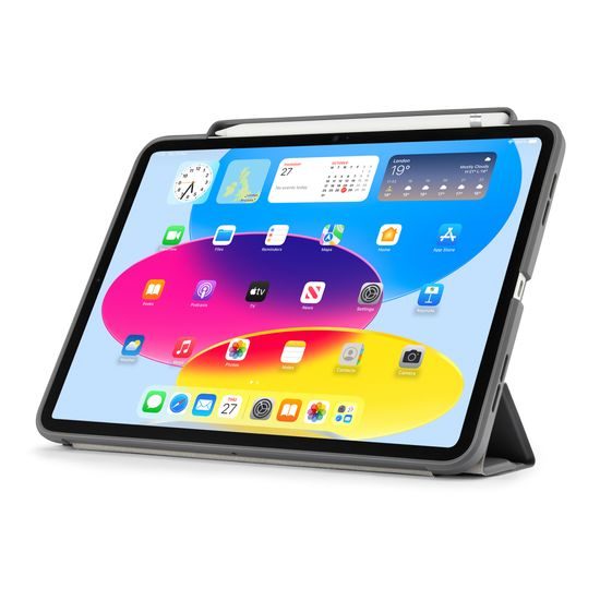 Pipetto Origami Pencil Hülle, Apple iPad 10.9 2022 / iPad 11 2025, grau