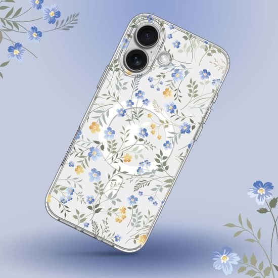 Tech-Protect Magmood, iPhone 16, Wiesenblumen