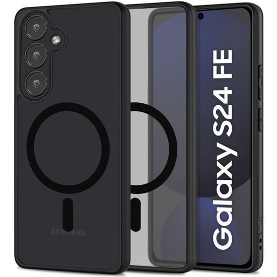 Tech-Protect MagMat MagSafe, Samsung Galaxy S24 FE, černý matný
