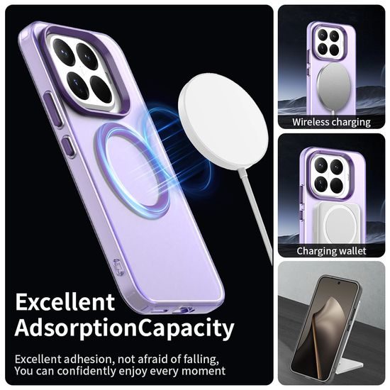 Techsuit CandyCase MagSafe, Xiaomi 17T Pro, fioletowe