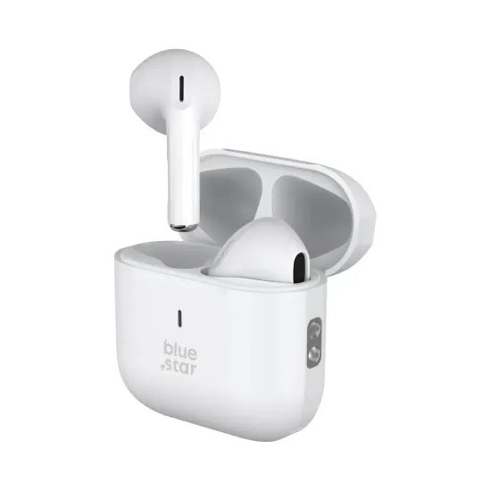 BlueStar Ασύρματα Bluetooth Ακουστικά TWS Nova Fi5, λευκά