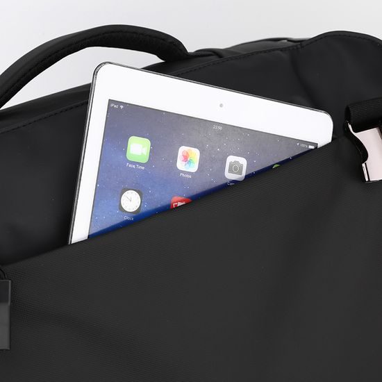 JP Rucksack B08 - 50x30x20 cm - Alltagsrucksack mit verstellbaren Schultergurten - Schwarz