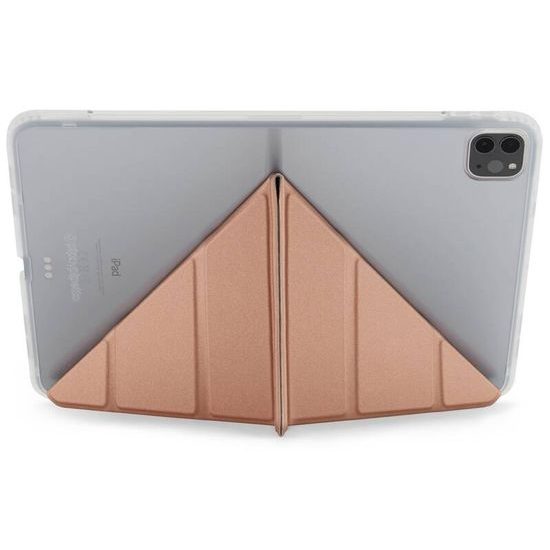 Pipetto Origami TPU θήκη, Apple iPad Pro 11 2018 / 2020 / 2021 / 2022, ροζ χρυσό