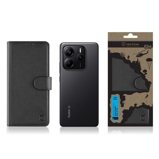 Tactical Field Notes púzdro, Xiaomi Redmi Note 14 5G, čierne