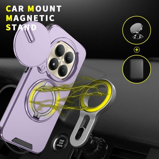 Camslide Stand obal, Xiaomi Redmi Note 15 Pro Plus 5G, fialový