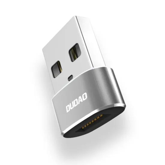 Dudao Προσαρμογέας USB-C σε USB, μαύρος