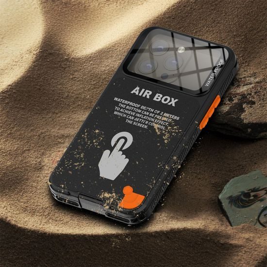 ShellBox Καθολική Αδιάβροχη Θήκη AirBox IP68 (μέγ. 6,9 ίντσες), μαύρη