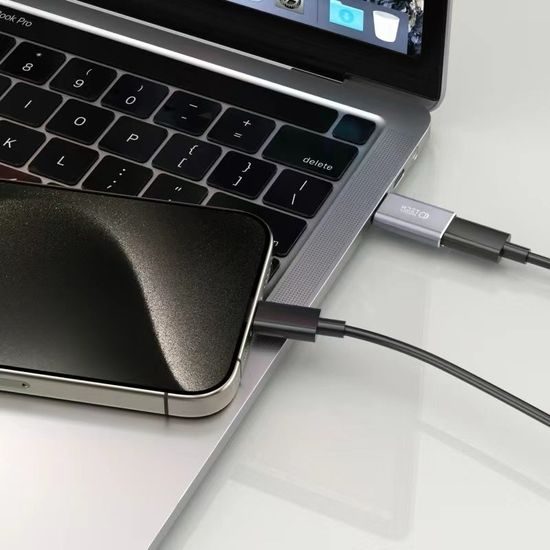 Tech-Protect Ultraboost adapter USB-C - Lightning, siv