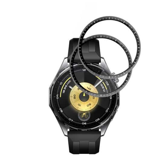 Techsuit Nano Flex, Huawei Watch GT 6 46mm, 2 τεμάχια, μαύρο