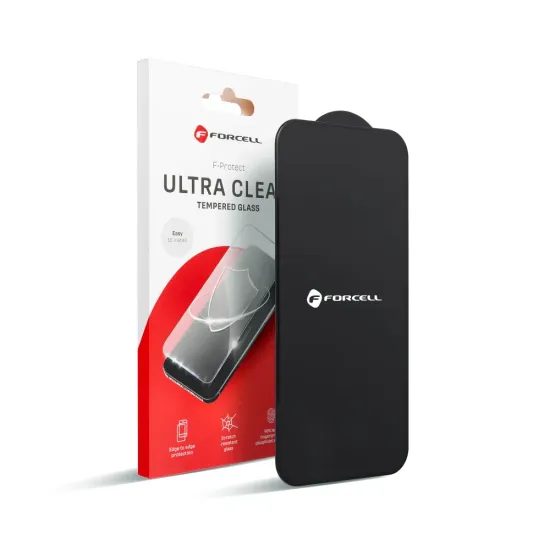 Forcell Ultra Clear Screenprotector - Gehard glas - voor Samsung Galaxy A36 / A56 - Zwart