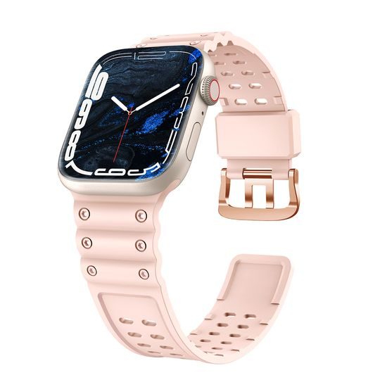 Curea Strap Triple pentru ceasuri Apple Watch SE / 8 / 7 / 6 / 5 / 4 / 3 / 2 / 1 (49/45/44/42mm), roz