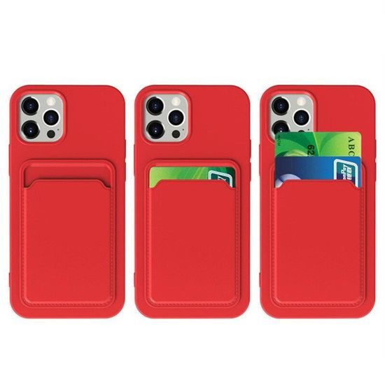 Card Case obal, iPhone 14 Pro Max, fialový