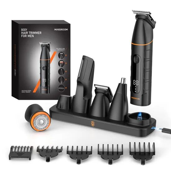 MAXGROOM LK-892 Πολυλειτουργική κουρευτική μηχανή με εναλλάξιμα εξαρτήματα, μαύρη