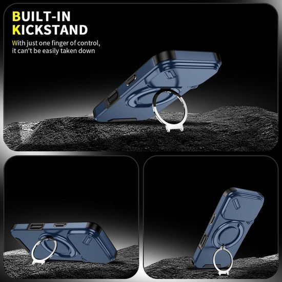 Camslide Stand Hülle, iPhone 17 Pro, blau