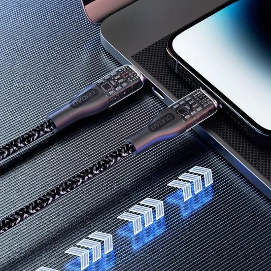 Καλώδιο Dudao L22C USB-C σε USB-C, 120W, 1μ, γκρι