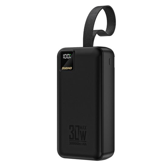 Dudao K8-3 powerbanka 30000mAh 30W – melna