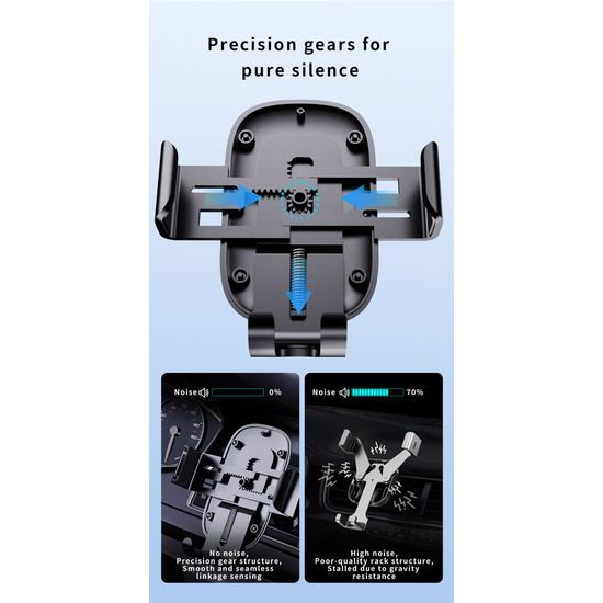 Dudao F5N+ гравитационна стойка за предно стъкло / табло, черна