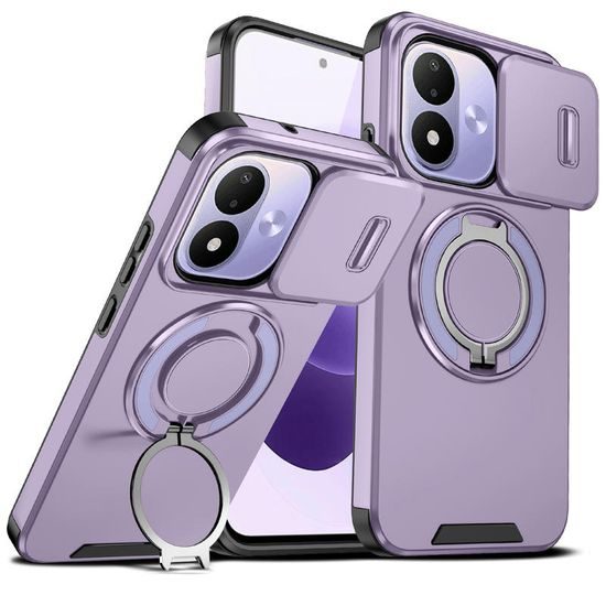 Xiaomi Redmi Note 17 4G / 5G ümbris – Camslide Stand alusega kaamerakaitsega – lilla