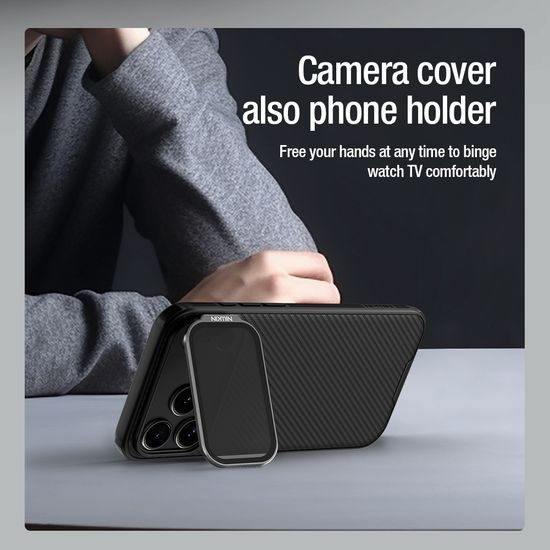 Nillkin CamShield Prop Magnetic, iPhone 17 Pro Max / 18 Pro Max, čierny
