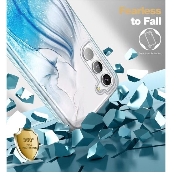 Suritch 360 Marble θήκη Samsung Galaxy S23 Plus, μπλε