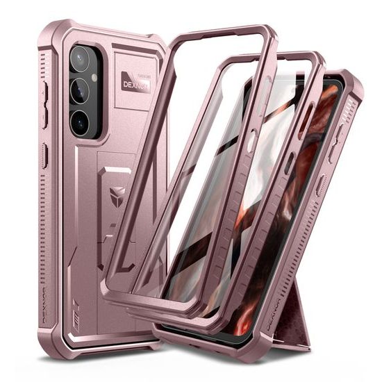 Dexnor 360 Kickstand Θήκη για Samsung Galaxy S23 FE, ροζ