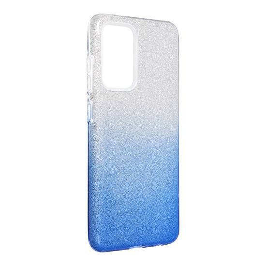 Hülle Forcell Shining, Samsung Galaxy A52 5G / A52 LTE ( 4G ) / A52S, silber-blau