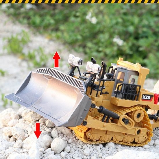 RC Buldozer 1:20 2.4GHz stavební stroj s kovovou lžící