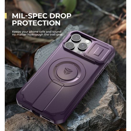 Custodia Dexnor MagSafe Kickstand Camprotector iPhone 16, viola