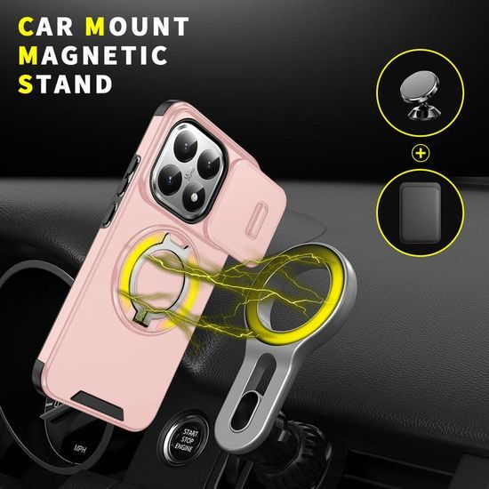 Θήκη Camslide Stand, Xiaomi 15T, ροζ