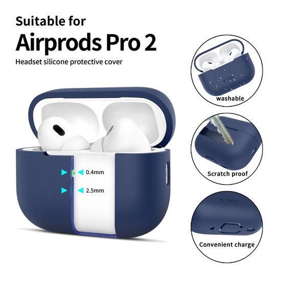 Tech-Protect Σιλικονική Θήκη, Apple AirPods Pro 1 / 2, μπλε