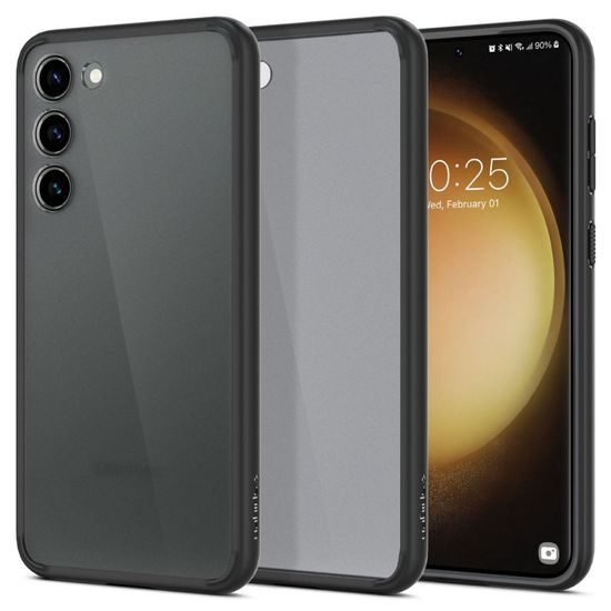 Hibrid Spigen Ultra ovitek za mobilni telefon, Samsung Galaxy S23, zmrznjeno črna