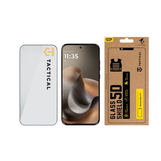 Motorola Moto G77 Screenprotector - Tactical Glass Shield 5D - Gehard glas - Zwart