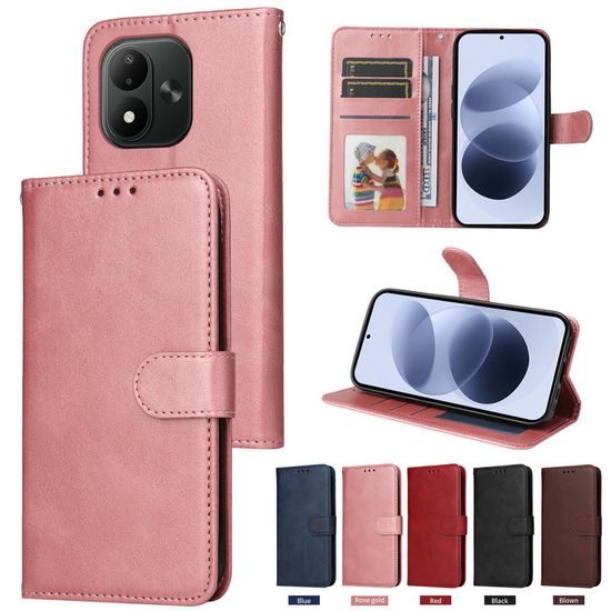 Xiaomi Redmi Note 17 4G / 5G Magnet Case klappümbris – roosa