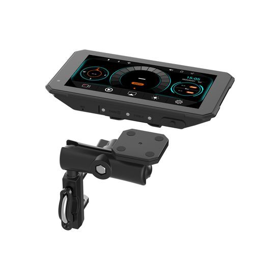 Motociklistički zaslon 6" s prednjom i stražnjom kamerom, GPS-om i TPMS-om te bežičnim Apple CarPlay i Android Auto