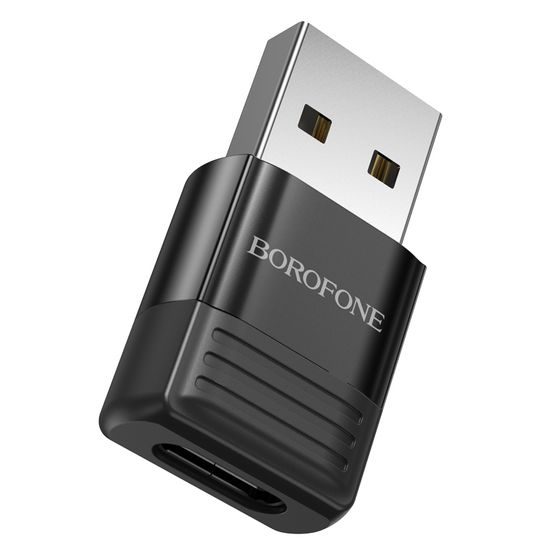 Borofone BV18 adapter, USB - USB-C, fekete