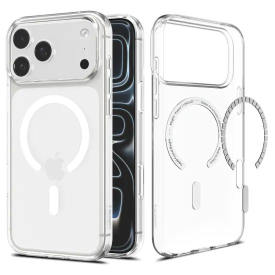 Spigen Liquid Crystal MagSafe maska, iPhone 17 Pro Max / 18 Pro Max, prozirna / bijela