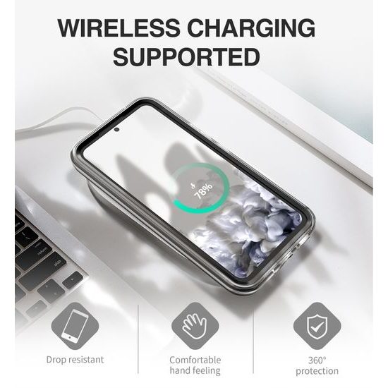 Suritch 360 Hoesje Samsung Galaxy A54 - Schokbestendig - met Screenprotector - Zwart