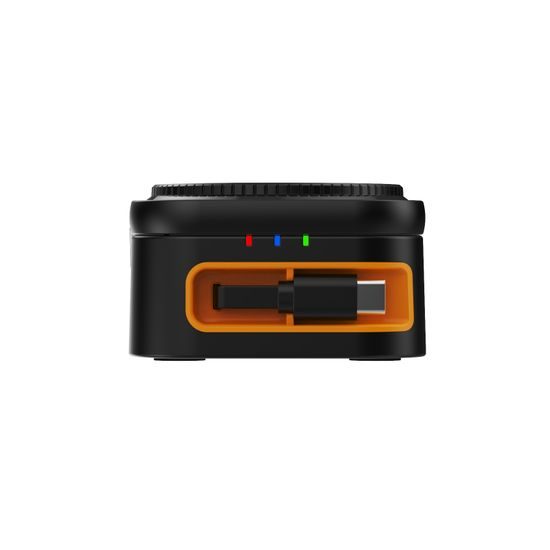 Caricatore wireless 4in1 per telefono, orologio, auricolari, con cavo USB-C retrattile, Qi, 25W, nero