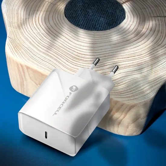 Προσαρμογέας Forcell με σύνδεσμο USB-C, 3A, 45W με λειτουργία φόρτισης PD και QC 4.0