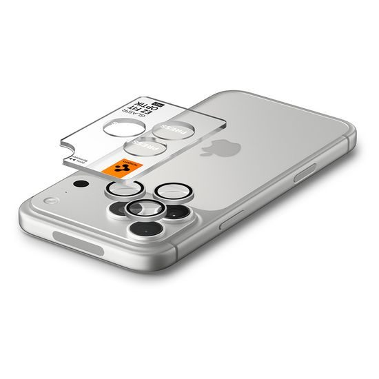 Spigen Optik.TR Ez Fit (AGL12046), ochrana fotoaparátu, 2 kusy, iPhone 18 Pro / 18 Pro Max, stříbrná