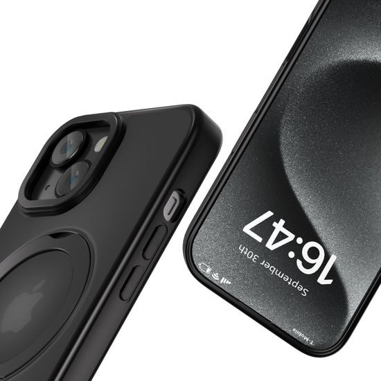 Tech-Protect MagRing MagSafe iPhone 15, mat črn