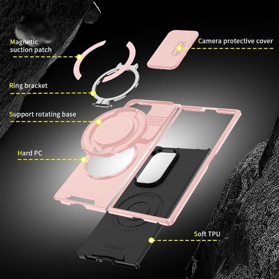 Husă Camslide Stand, Samsung Galaxy Z Fold 8 Ultra, roz