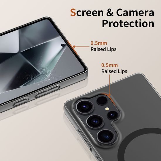 Tech-Protect MagSlim MagSafe, Samsung Galaxy S25 Ultra, čierny matný