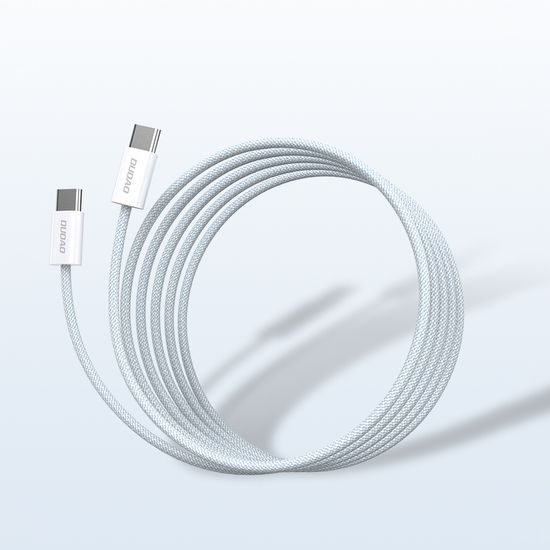 Dudao L6C kabel USB-C - USB-C, PD 30 W, 2 m, svetlo modra