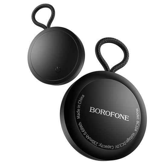Borofone Smart Tracker kompatibel mit Apple Find My für Schlüssel, Geldbörse und Gepäck - Schwarz