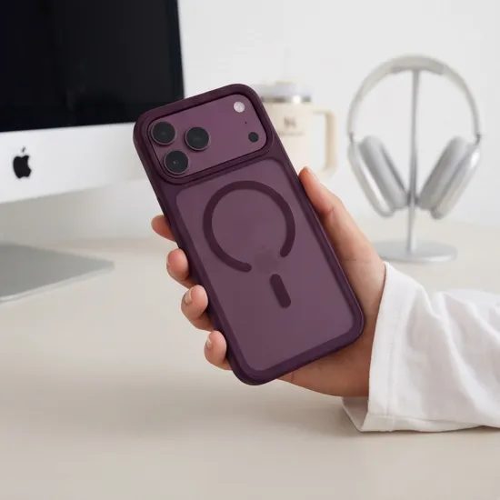 Tech-Protect MagMat MagSafe CC, iPhone 17 Pro / 18 Pro, vínový matný