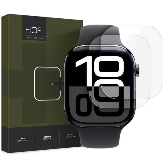 Hofi HydroFlex Pro+ Μεμβράνη 2 τεμαχίων, Apple Watch 10 / 11 (46 χιλ.), Διάφανη