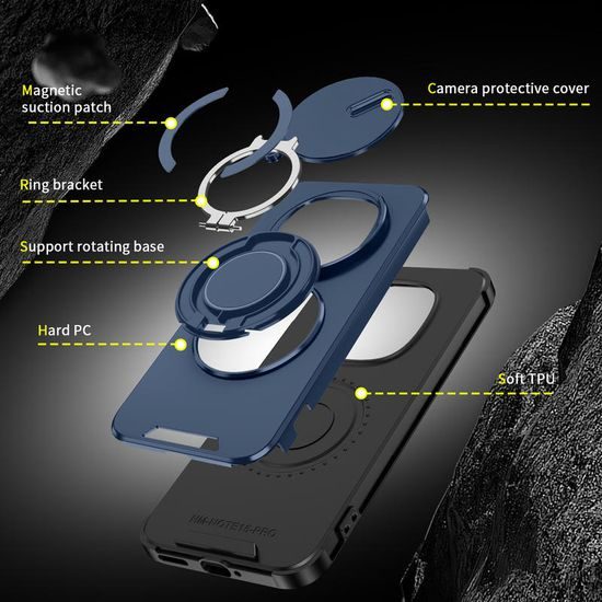 Camslide Stand maska, Xiaomi Redmi Note 15 Pro 5G, plava